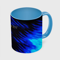Кружка цветная Forspoken frey blue game abstraction