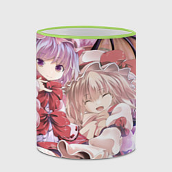 Кружка 3D Touhou Project Remilia Flandre cute, цвет: 3D-светло-зеленый кант — фото 2