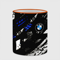 Кружка 3D BMW stripes color auto sport, цвет: 3D-оранжевый кант — фото 2