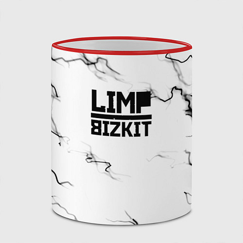 Кружка цветная Limp bizkit storm black / 3D-Красный кант – фото 2