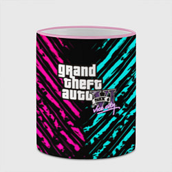 Кружка 3D GTA6 vice city game, цвет: 3D-розовый кант — фото 2