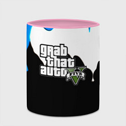 Кружка 3D GTA 5 краски гейм, цвет: 3D-белый + розовый — фото 2
