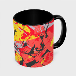 Кружка 3D Abstractionism pattern, цвет: 3D-белый + черный