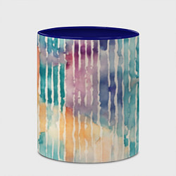 Кружка 3D Тридцать три полоски, цвет: 3D-белый + синий — фото 2