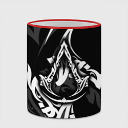 Кружка 3D Assassins Creed: Mirage - каллиграфия, цвет: 3D-красный кант — фото 2