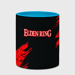 Кружка 3D Elden ring краски текстура, цвет: 3D-белый + небесно-голубой — фото 2