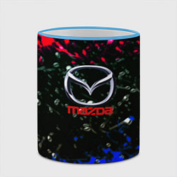 Кружка 3D Mazda краски абстракция спорт, цвет: 3D-небесно-голубой кант — фото 2