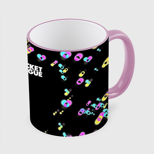 Кружка цветная Rocket League game / 3D-Розовый кант – фото 1