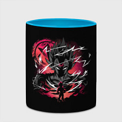 Кружка 3D Dragon Ball - Vegeta, цвет: 3D-белый + небесно-голубой — фото 2