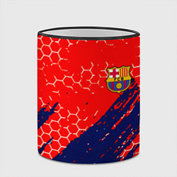 Кружка 3D Барселона спорт краски текстура, цвет: 3D-черный кант — фото 2
