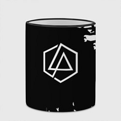 Кружка 3D Linkin park краски текстура рок, цвет: 3D-черный кант — фото 2