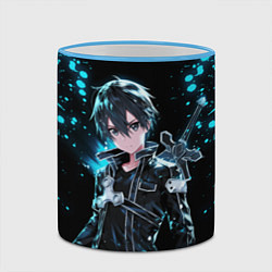 Кружка 3D Kirito - Мастера меча онлайн, цвет: 3D-небесно-голубой кант — фото 2