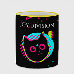 Кружка 3D Joy Division - rock star cat, цвет: 3D-желтый кант — фото 2