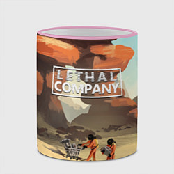 Кружка 3D Lethal Company: Art, цвет: 3D-розовый кант — фото 2