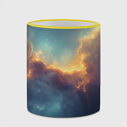 Кружка 3D Космос вселенная, цвет: 3D-желтый кант — фото 2
