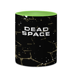 Кружка 3D Dead space текстура, цвет: 3D-белый + светло-зеленый — фото 2