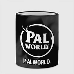 Кружка 3D Palworld glitch на темном фоне, цвет: 3D-черный кант — фото 2