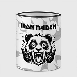 Кружка 3D Iron Maiden рок панда на светлом фоне, цвет: 3D-черный кант — фото 2