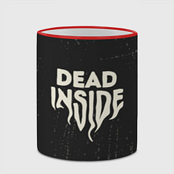 Кружка 3D Dead inside арт, цвет: 3D-красный кант — фото 2