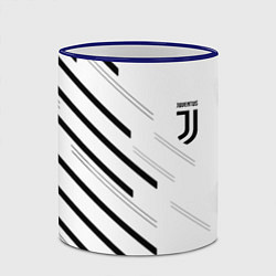 Кружка 3D Juventus sport geometry, цвет: 3D-синий кант — фото 2