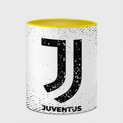 Кружка 3D Juventus с потертостями на светлом фоне, цвет: 3D-белый + желтый — фото 2