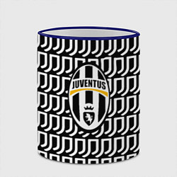 Кружка 3D Juventus pattern fc, цвет: 3D-синий кант — фото 2