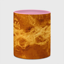 Кружка 3D Лава Венеры - star dust, цвет: 3D-белый + розовый — фото 2