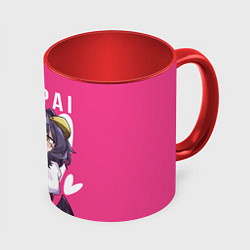 Кружка 3D Утена - Становясь волшебницей, цвет: 3D-белый + красный