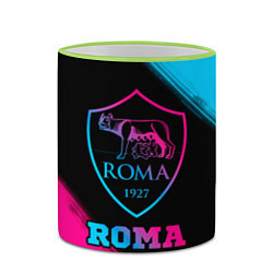 Кружка 3D Roma - neon gradient, цвет: 3D-светло-зеленый кант — фото 2