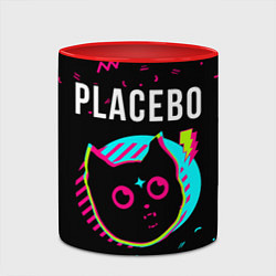 Кружка 3D Placebo - rock star cat, цвет: 3D-белый + красный — фото 2