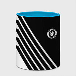 Кружка 3D Chelsea football club sport, цвет: 3D-белый + небесно-голубой — фото 2