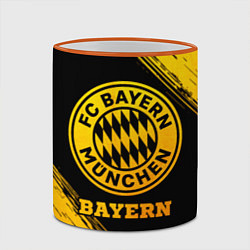 Кружка 3D Bayern - gold gradient, цвет: 3D-оранжевый кант — фото 2