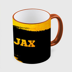 Кружка 3D Ajax - gold gradient по-горизонтали, цвет: 3D-оранжевый кант