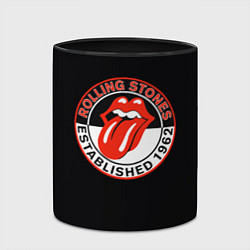 Кружка 3D Rolling Stones Established 1962 group, цвет: 3D-белый + черный — фото 2