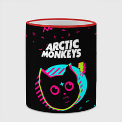 Кружка 3D Arctic Monkeys - rock star cat, цвет: 3D-красный кант — фото 2