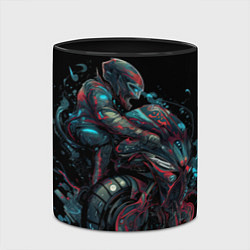 Кружка 3D Мотоцикл будущего в стиле киберпанк, цвет: 3D-белый + черный — фото 2