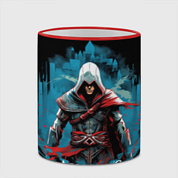 Кружка 3D Assassins creed холодный фон, цвет: 3D-красный кант — фото 2