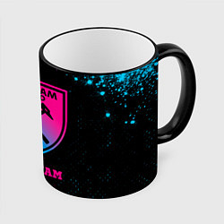 Кружка 3D West Ham - neon gradient, цвет: 3D-черный кант