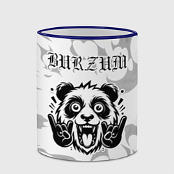 Кружка 3D Burzum рок панда на светлом фоне, цвет: 3D-синий кант — фото 2