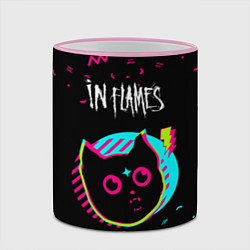Кружка 3D In Flames - rock star cat, цвет: 3D-розовый кант — фото 2