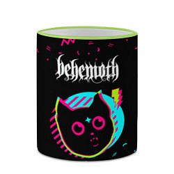 Кружка 3D Behemoth - rock star cat, цвет: 3D-светло-зеленый кант — фото 2