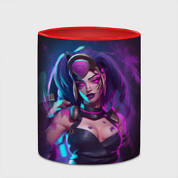 Кружка 3D League Of Legends Akali Kda, цвет: 3D-белый + красный — фото 2