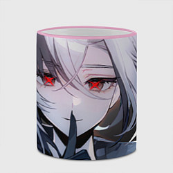 Кружка 3D Genshin Impact Арлекино smile quiet, цвет: 3D-розовый кант — фото 2