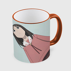 Кружка 3D Azumanga Daioh Аюму Касуга, цвет: 3D-оранжевый кант