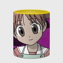 Кружка 3D Azumanga Daioh Тиё Михама, цвет: 3D-белый + желтый — фото 2