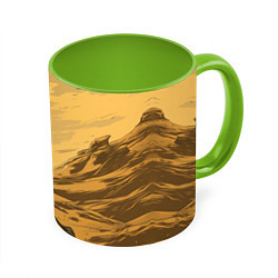 Кружка 3D Dune - The Traveler, цвет: 3D-белый + светло-зеленый