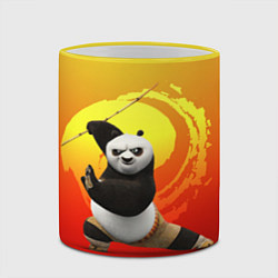 Кружка 3D Мастер По - Кунг-фу панда, цвет: 3D-желтый кант — фото 2