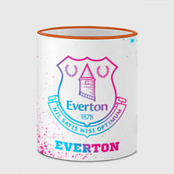 Кружка 3D Everton neon gradient style, цвет: 3D-оранжевый кант — фото 2