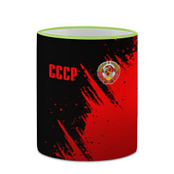 Кружка 3D СССР - черно-красный, цвет: 3D-светло-зеленый кант — фото 2