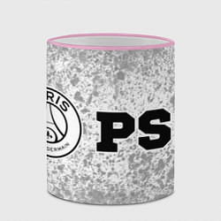 Кружка 3D PSG sport на светлом фоне по-горизонтали, цвет: 3D-розовый кант — фото 2